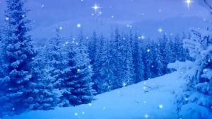 Зимний футаж с красивой новогодней мелодией