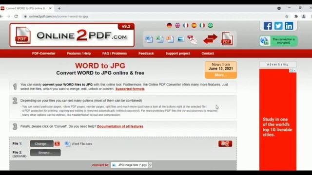 How to Convert Word to JPG format смотреть онлайн
