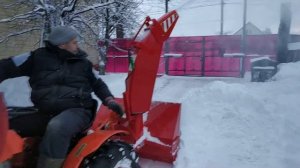 Kubota B7001 и шнекоротор Снег-1250