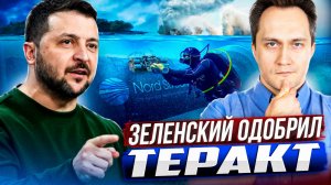 Подрыв Северных потоков. Зеленский ОДОБРИЛ ТЕРАКТ?!