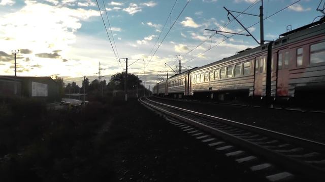 Электропоезд ЭР2Т-7127 перегон Одинцово - Голицыно смотреть онлайн