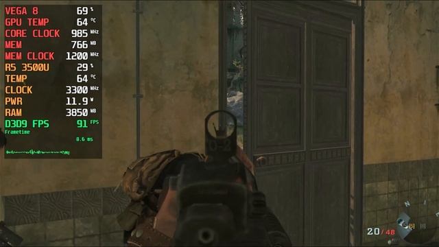 Call of Duty®: Black Ops | Ryzen 5 3500U | VEGA 8 | 12GB RAM | 35W TDP [Lenovo Ideapad S145] смотреть онлайн