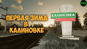 Первая зима в Калиновке #калиновка #farming simulator 22 #fm22 | 2