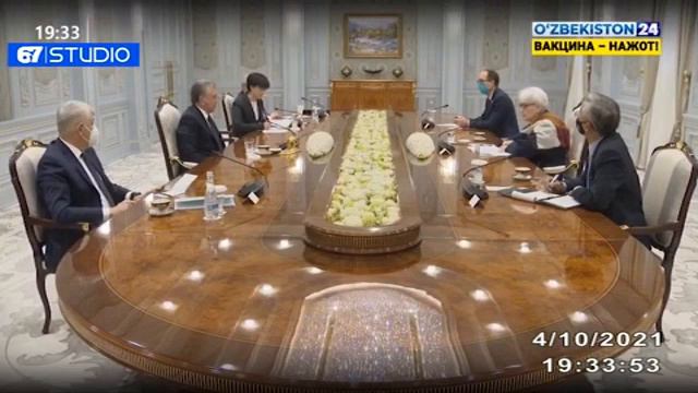 Шавкат Мирзиёев принял делегацию США во главе с первым заместителем Государственного секретаря