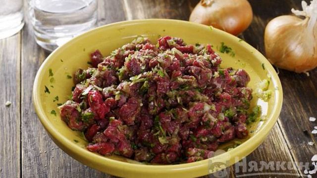 Хинкали с разными видами мяса
