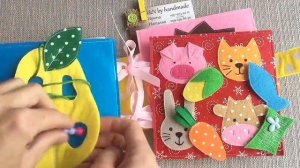 Развивающая книжка из фетра для Региночки