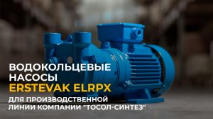 Водокольцевые насосы Erstevak ELRPX для производственной линии компании "Тосол-Синтез"