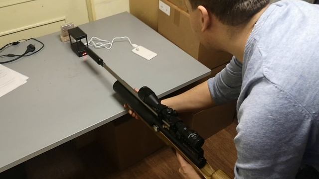 Карабин Дубрава Чекан 6.35 Колба PCP винтовка замер скорости смотреть онлайн