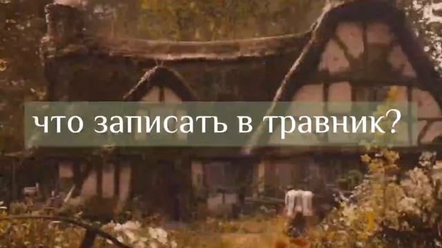 //🍃что можно записать в травник🌱// смотреть онлайн