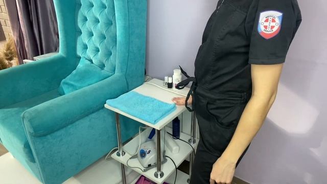 Рабочее место для мастера по педикюру #обучениепедикюру