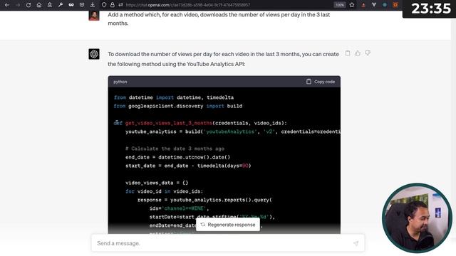 ChatGPT builds a Python Dash App for Me