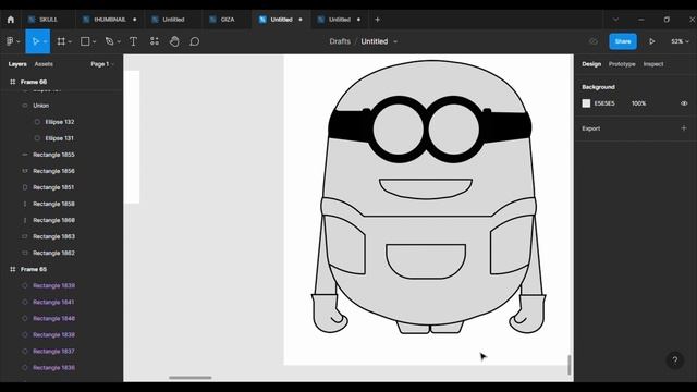 Draw with me: How to draw the Otto minion using figma. смотреть онлайн