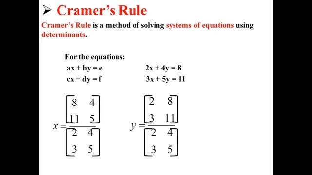 Cramer's Rule смотреть онлайн