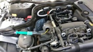 Мерседес E 200 w212 замена жидкости в ГУР#жидкостьгурзамена