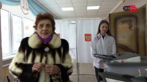 Председатель общественной организации «Серебряные волонтёры Белгородчины»  проголосовала на выборах