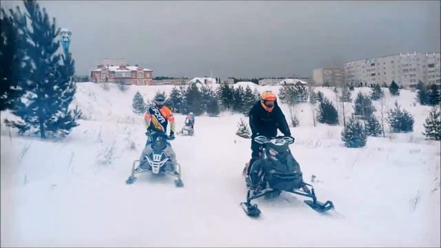 Гонки на снегоходах. смотреть онлайн