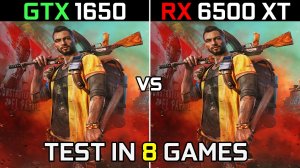 RX 6500 XT vs GTX 1650  Тест в 8 играх