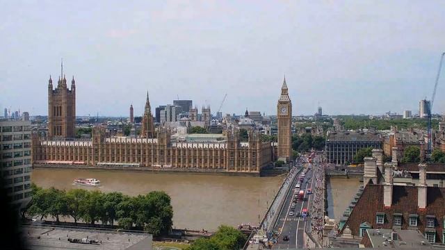 London - Big Ben, Houses of Parliament and the River Thames 24 hours Timelapse смотреть онлайн