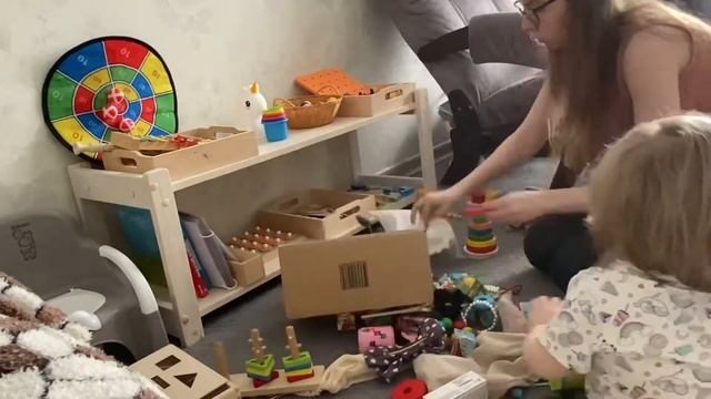 Организация детских игрушек | Стеллаж Монтессори
