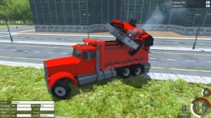 BeamNG Drive | Почти Индийское кино:D Цель: проехать под прицепом!