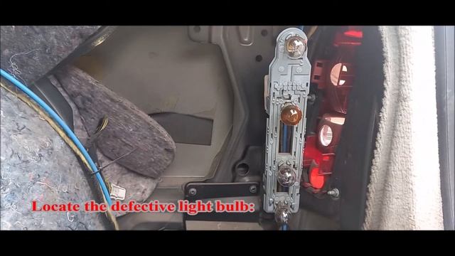 W203 Wagon facelift Malfunction Tail lamp right Back up lamp