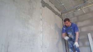 Процесс штукатурных работ