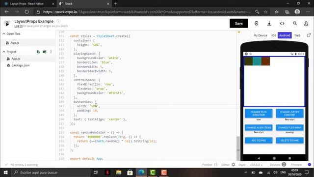Layout Props-React native смотреть онлайн