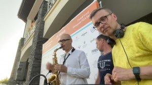 Improvisation on the saxophone under a DJ Sandr - Recording from the Golf Club in Zavidovo