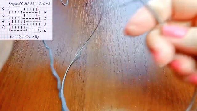 Двухсторонний обьемный 3D узор спицами + схема. Knitting voluminous double sides 3D pattern + schem