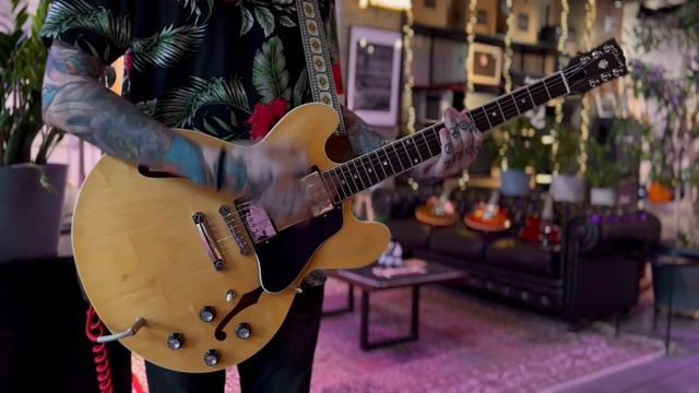 Gibson ES-335 Satin Vintage Natural 2021 USA смотреть онлайн