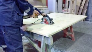 Способ резки плиты из АБС-пластика дисковой пилой