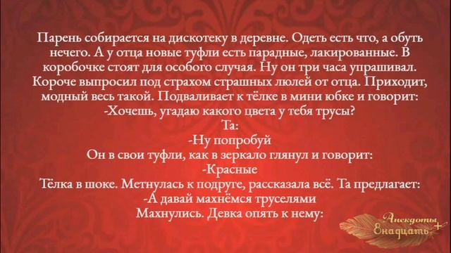 Лучшие смешные анекдоты.Слепой, да ты ж мне засадил! смотреть онлайн