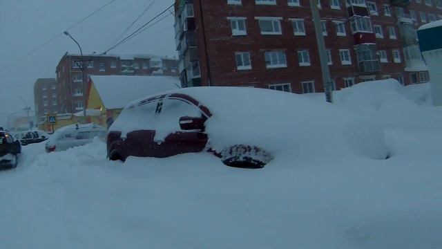 Шерегеш. Декабрь 2019 год. Сильный снегопад. смотреть онлайн