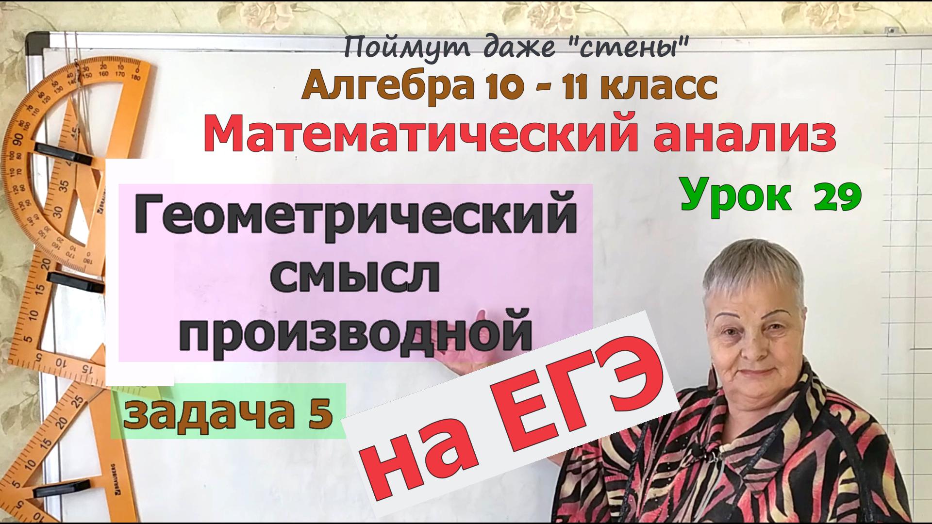 Количество касательных к графику функции, если известен косинус угла. Производная на ЕГЭ. Часть 5