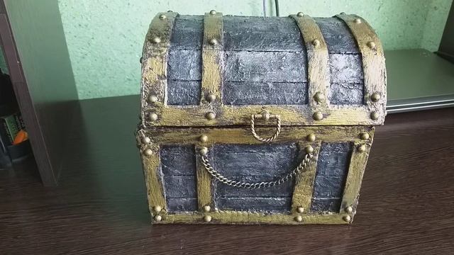DIY: Пиратский сундук своими руками из картона смотреть онлайн