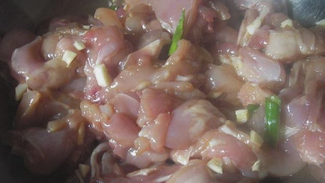 Острая курица с овощами