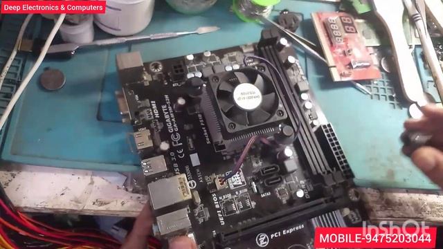 How To Gigabyte GA-AM1M-S2H Bios Battery Socket Damage Problem | AM1M-S2H MATHARBOARD SOCKET PROBLE