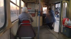 Курский трамвай🚊проехались  на трамвае😶 как внутри выглядит трамвай 🤮😳