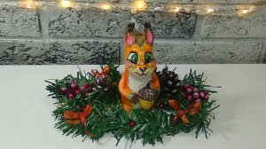 Белочка. Новогодние поделки. DIY.