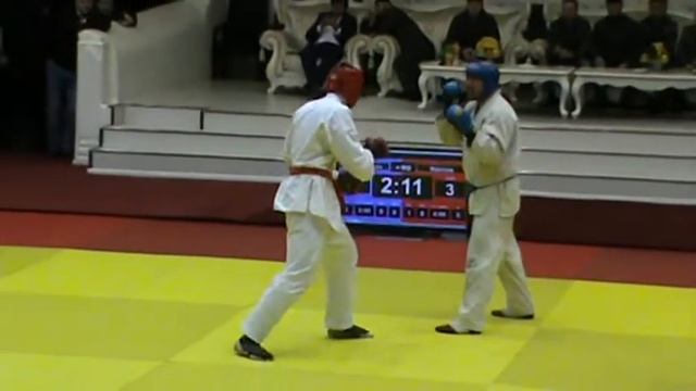 Алимжанов Аслан Финальный поединок Чемпионата ФСИН России по рукопашному бою 2015 г (г. Грозный)
