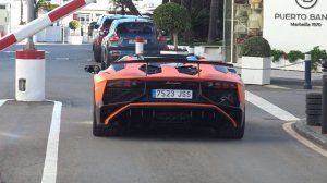 Supercars in Puerto Banus January 2023 [ 3 ] (x2 SV Roadster, SF90 Spider, 300 SL, GT-R Nismo, 550R