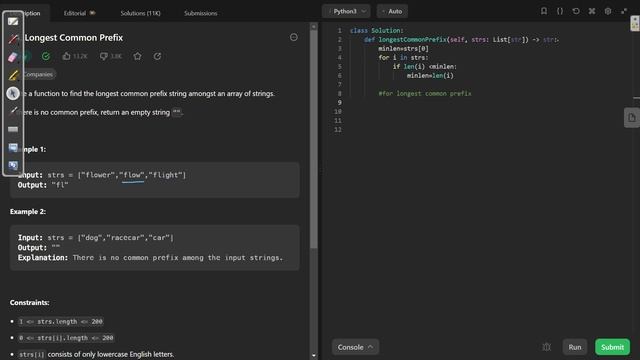 14. Longest Common Prefix || Python || Leetcode || Easy смотреть онлайн