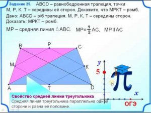 ОГЭ-24. Равнобедренная трапеция