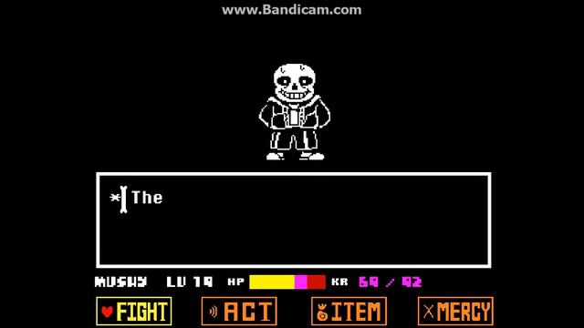 I DIED AT THE LAST GASTER BLASTER! Undertale - Sans Battle horrible death! смотреть онлайн