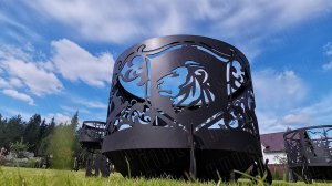 Обзор дизайнерской костровой чаши "Лев" от компании Fire-House