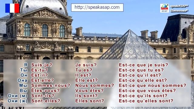 Глагол être (быть). Урок 1/7. Французский язык для начинающих. Елена Шипилова. смотреть онлайн