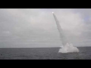 Пуски ракет-торпед ТАРКР «Петр Великий» в Баренцевом море