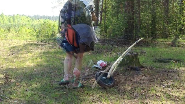 Тележка походная. Испытания в поле.