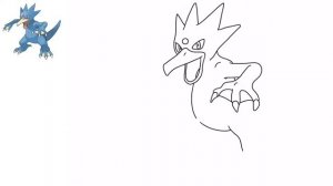 Как легко нарисовать покемона Голдак! #055 | Поколение 1
