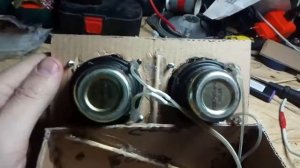 мини сабвуфер на трубе с раскрывом / mini sabwoofer